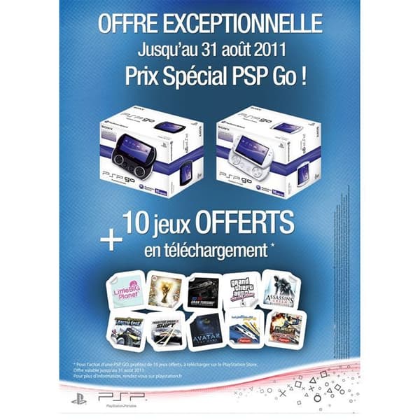 PSP GO CONSOLE! Svart/PSP-konsol- USED