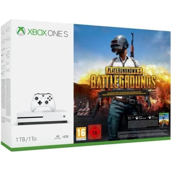 Xbox One S 1TB SPELARKÄNDA STRÄMPLIGA GRUND- USED