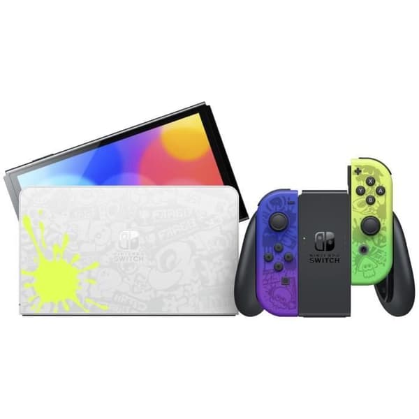 Nintendo Switch-konsol - OLED-modell • Splatoon 3 Limited Edition- USED