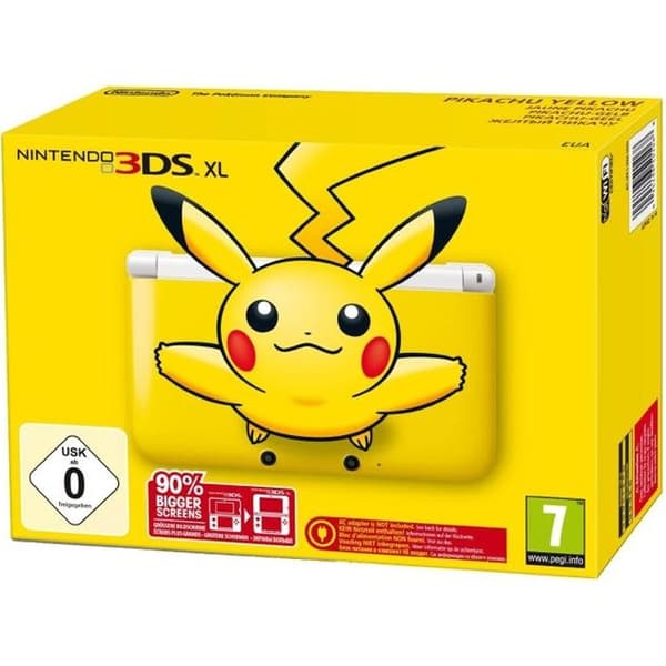 PIKACHU YELLOW 3DS XL KONSOLL- USED