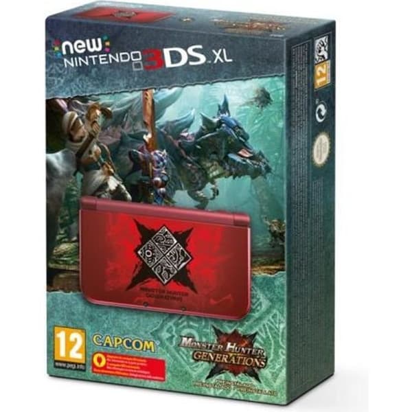 Bärbar konsol - Nintendo - Nya Nintendo 3DS XL - Bundle - Röd - Monster Hunter Generations Special Edition- USED