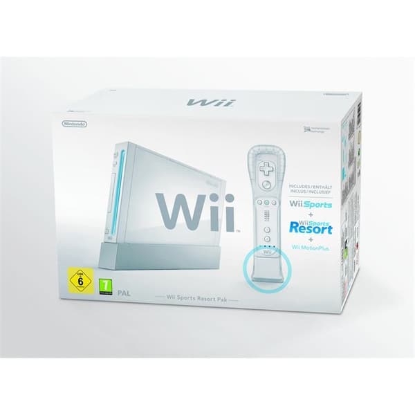 WHITE SPORTS RESORT Wii-KONSOL- USED