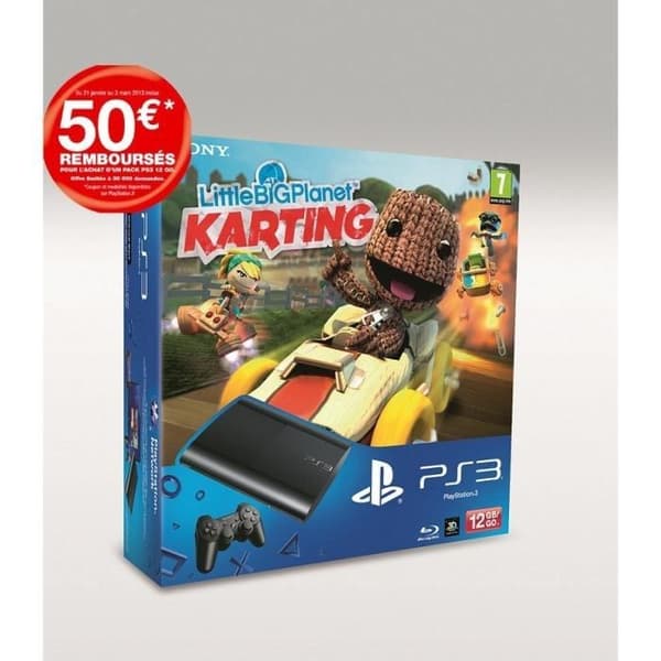 PACK PS3 12 GO LITTLE BIG PLANET KARTING- USED