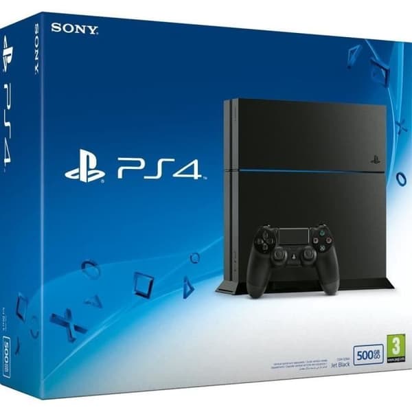 PS4 500 GB svart- USED
