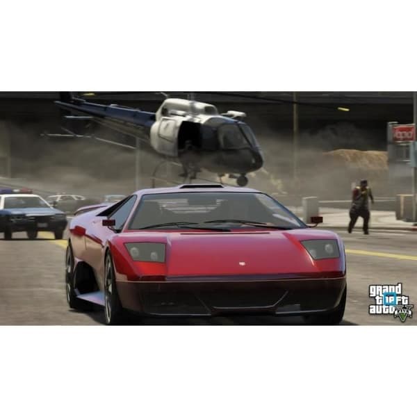 PS3 500 GB Slim Console Pack + GTA V-spel- USED