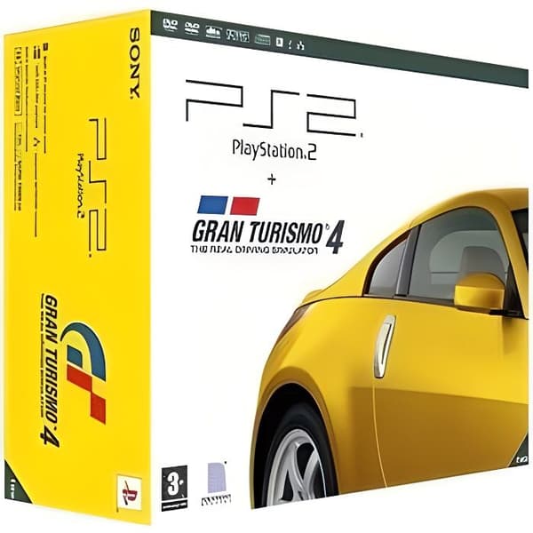 KONSOLL PS2 + GT4- USED