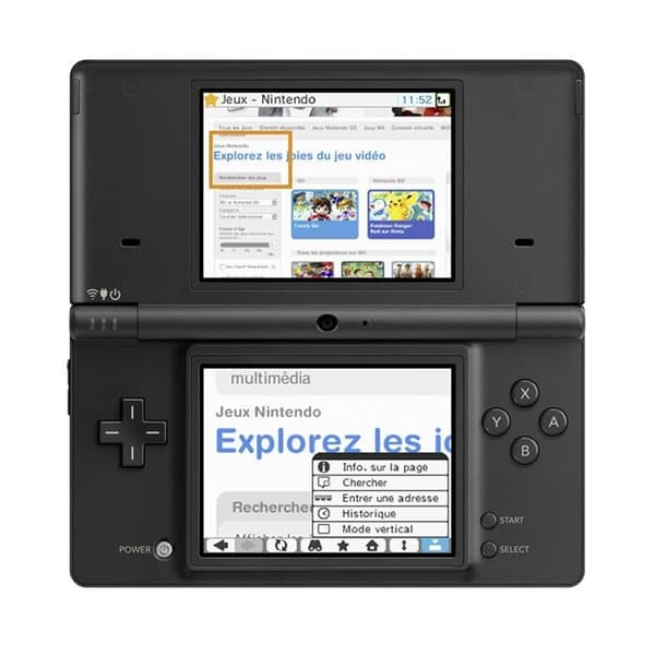 NINTENDO DSi SVART KONSOL / NINTEN SPELKONSOL- USED