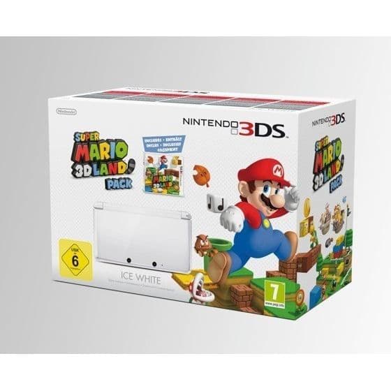 Bärbar konsol - Nintendo - 3DS ARCTIC WHITE + SUPER MARIO 3D LAND - Begränsad - Pack - Vit- USED