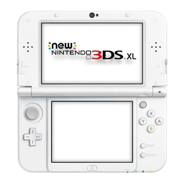 Bärbar konsol - Nintendo - Ny 3DS XL White and Pearl - 4,88 tums 3D-skärm - 4,18 tums pekskärm- USED