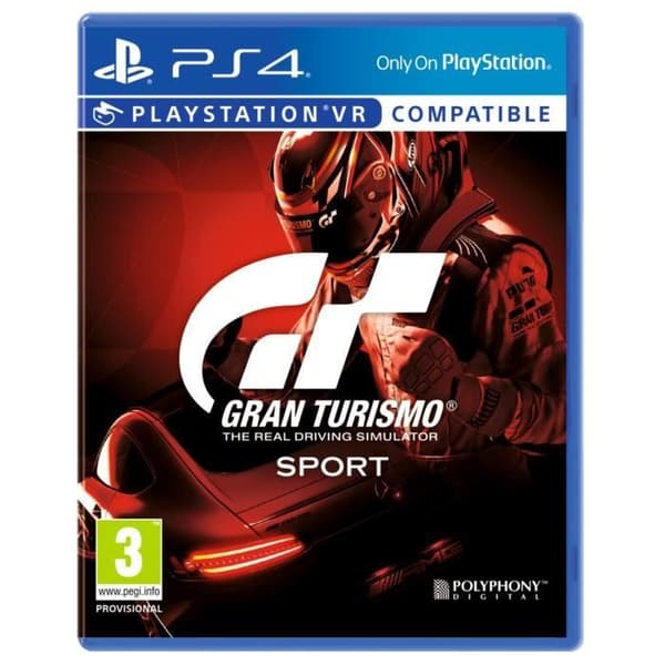 Console PS4 Slim 1TB Black/Jet Black + Gran Turismo Sport + Vem är du? (PlayLink-nedladdningsspel) - Officiell PlayStation- USED