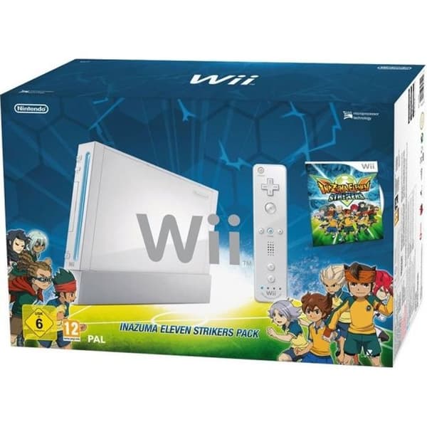 Nintendo Wii-konsol + Inazuma Eleven Strikers- USED