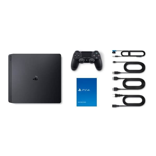 PS4 Slim Console 500GB Black/Jet Black - E Chassis - PlayStation Official- USED