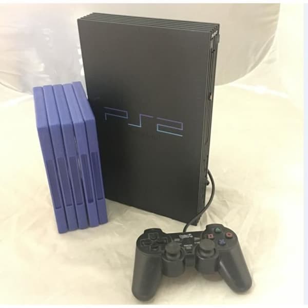 konsol playstation 2 ps2 med 5 spel- USED