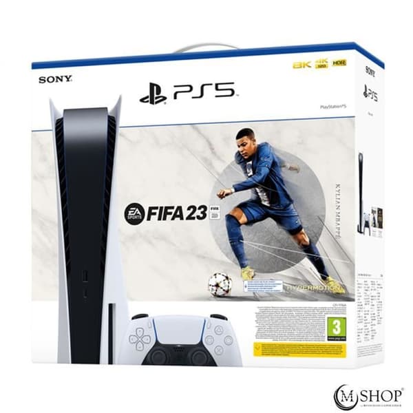 PlayStation 5 FIFA 23-konsolpaket + NBA 2K23 PS5 + Horizon Forbidden West PS5- USED