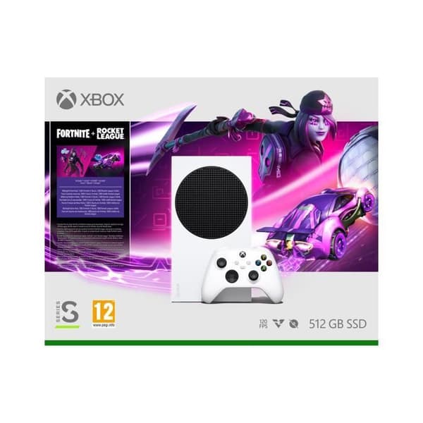 Xbox Series S | Fortnite Rocket League Pack (digitalt innehåll) | 4K HDR-kompatibel- USED
