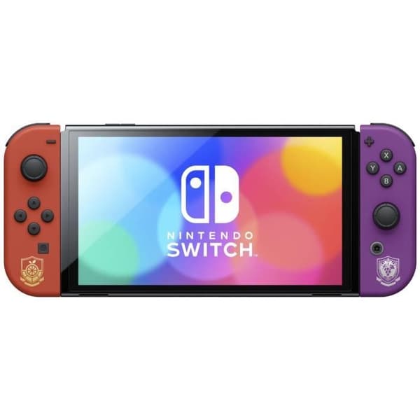 Nintendo Switch-konsol - OLED-modell • Pokémon Violet &amp; Scarlet Limited Edition- USED
