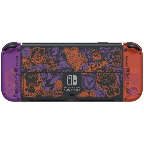 Nintendo Switch-konsol - OLED-modell • Pokémon Violet &amp; Scarlet Limited Edition- USED