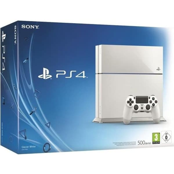 Vit PS4-konsol 500 GB - Sony - Spela smart - Vit- USED