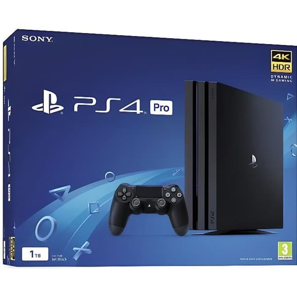 Sony PlayStation 4 Pro 1TB-konsol - svart (PS4 Pro)- USED