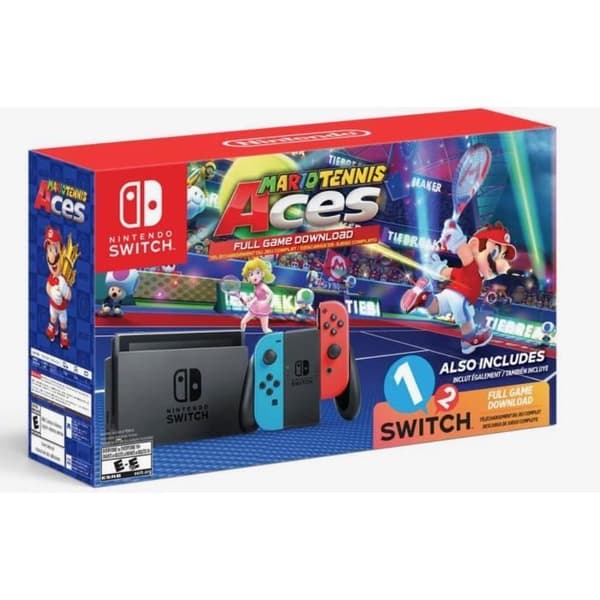 Konsol SWITCH + Mario Tennis SWITCH + 1 2 SWITCH- USED