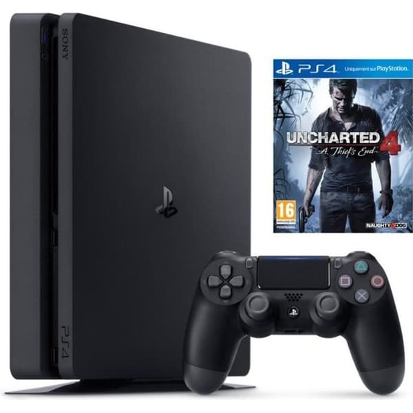 Ny PS4 Slim 1TB + Uncharted 4: A Thief's End- USED