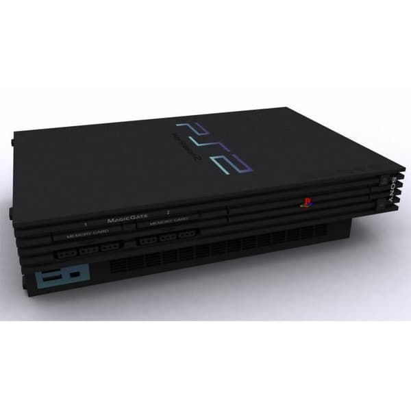 Spelkonsol - Sony - Playstation 2 fat - Svart - Pack - 3 månaders garanti- USED