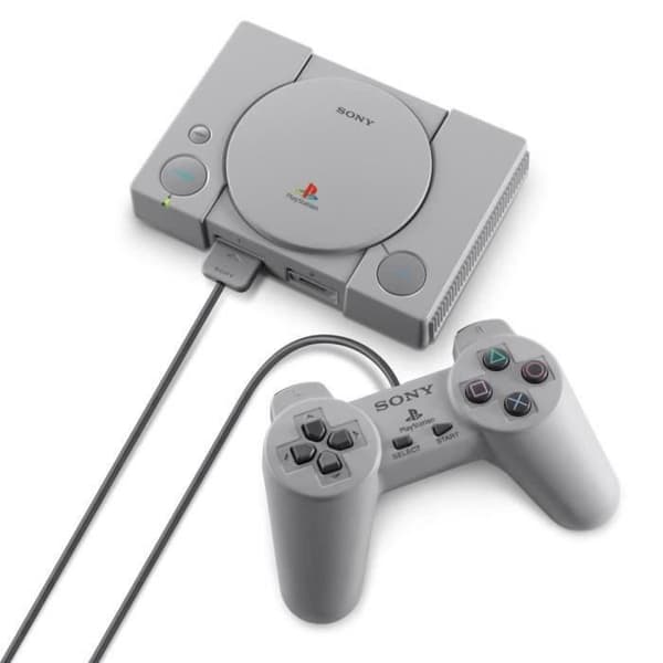 Sony PlayStation Classic spelkonsol - Silver - Renoverad - Bra skick- USED