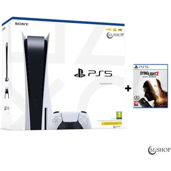 Vardagsrumskonsol - Sony - PlayStation 5 - 825 GB - Bundel - Vit- USED