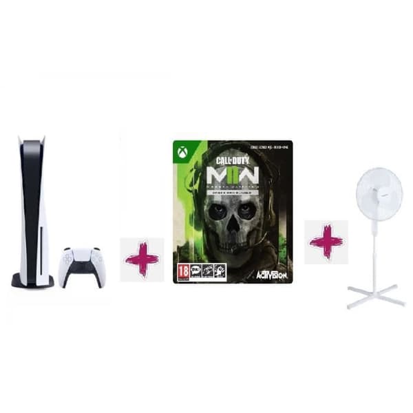 Konsol för vardagsrum - Sony - PlayStation 5 Standard - 825 Go - Call of Duty Modern Warfare II - Fläkt- USED