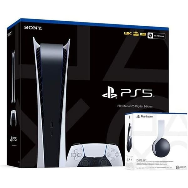 Konsol för vardagsrum - Sony - PlayStation 5 - Vit - 825 Go - Bundle- USED