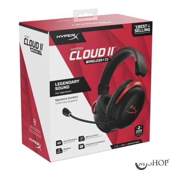 Bundle Playstation 5 + HYPERX CLOUD II TRÅDLÖST SPEL + Horizon Forbidden West- USED