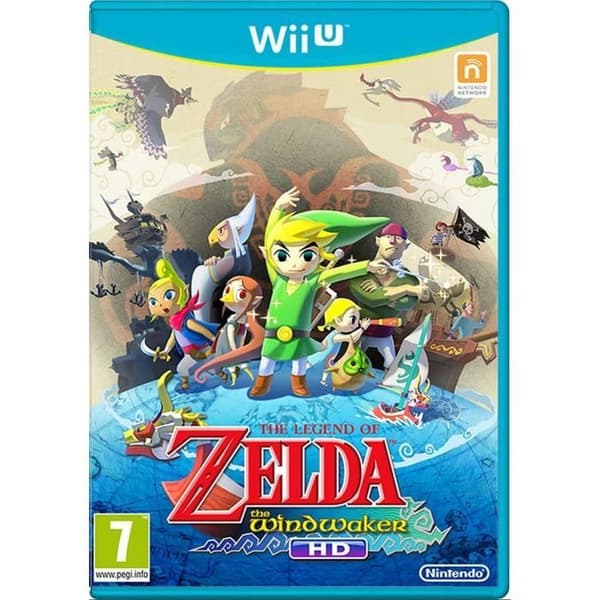 Nintendo Wii U Black Console - Bundle 9 Games - 32 GB - Nintendo-licenser- USED