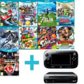 Miniatyrbild 1 av 4: Nintendo Wii U Black Console - Bundle 9 Games - 32 GB - Nintendo-licenser- USED