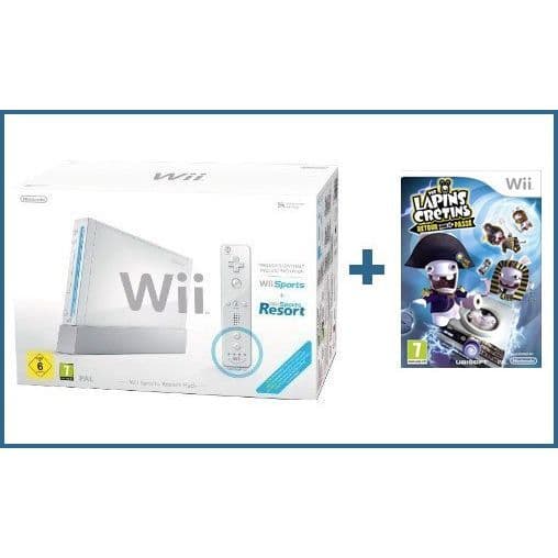 Wii Sports Resort Pack Vit+HÅLLANDE KANINRYGG- USED