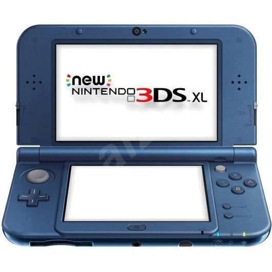 NINTENDO 3DS XL 4GB-konsol - Blå och Svart - Renoverad - Bra skick- USED