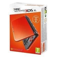 NINTENDO 3DS XL-konsol - Orange och Svart - Renoverad - Utmärkt skick- USED