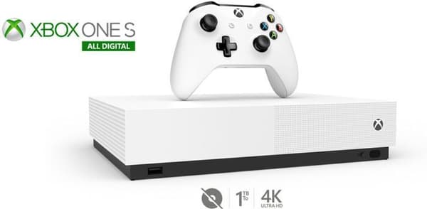 Microsoft Xbox one S All Digital 1 TB-konsol - Renoverad - Bra skick- USED