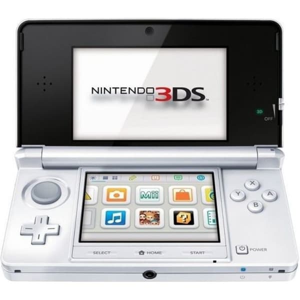 Bärbar konsol - Nintendo 3DS Arctic White - Laddstation ingår- USED