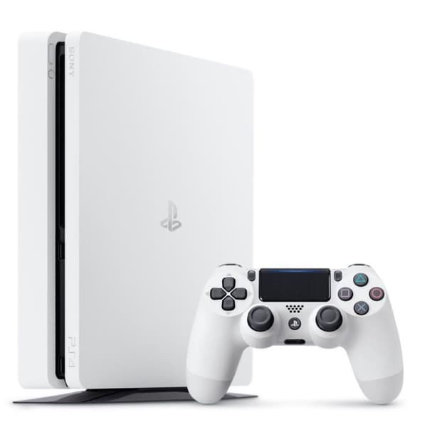 Console PS4 Slim 500Go White/Glacier White + Vem är du? + Knowledge Is Power + Hidden Agenda - Officiell PlayStation- USED