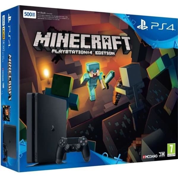 Ny PS4 Slim 500GB Minecraft (kupong)- USED