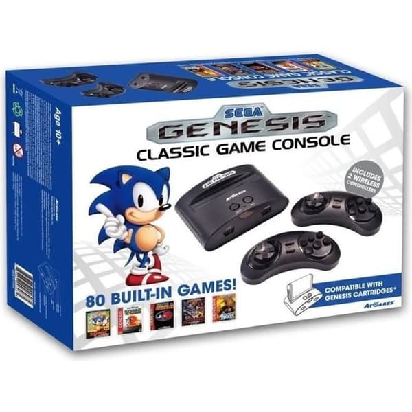 Sega Megadrive trådlös konsol + 80 spel- USED