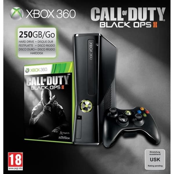 PACK XBOX 360 250GB + CALL OF DUTY BLACK OPS 2- USED