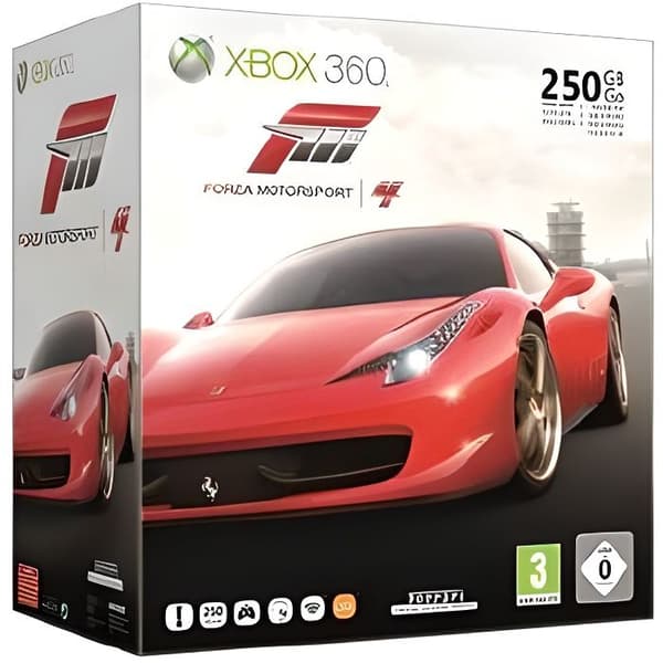 XBOX 360 250 GB + FORZA 4- USED
