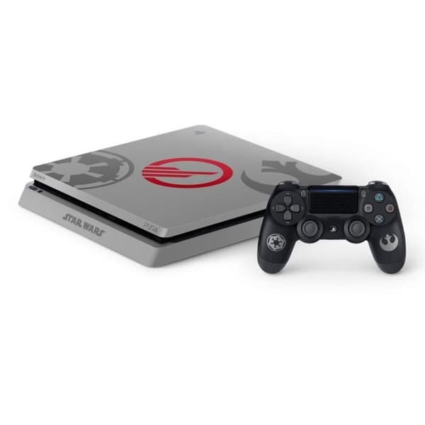 Console PS4 Slim 1TB Star Wars Design Limited Edition + Star Wars Battlefront II Deluxe Edition - PlayStation Official- USED