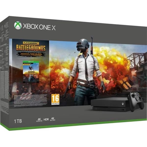 Konsol i vardagsrum - Microsoft - Xbox One X - 1 To - Playerunknown’s Battlegrounds - 4K- USED