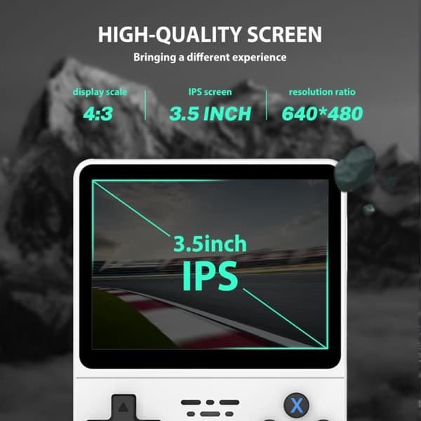 Bärbar spelkonsol - R36S - 64 GB - 3,5 tum IPS - Batteri 3000mAh - Autonomi 6-8H- USED