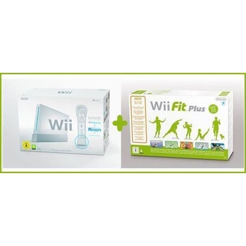 SPORTRESORT VIT Wii KONSOLL + Wii FIT PLUS (- USED