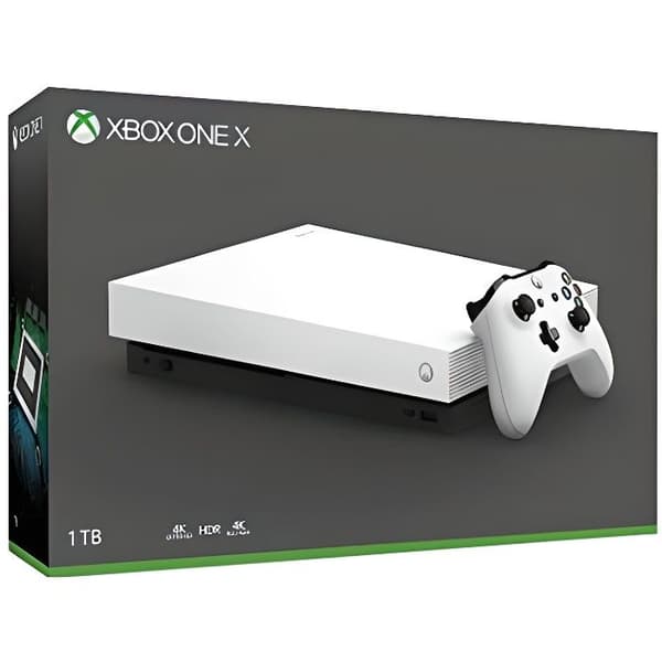 Konsol för hemmabruk - Microsoft - Xbox One X - 1TB - 4K HDR - Vit färg- USED
