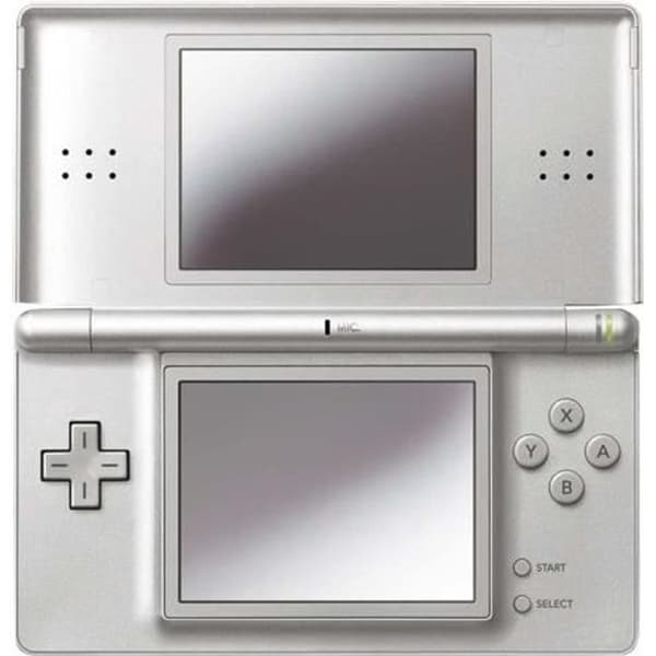 Nintendo DS Lite Silver handhållen spelkonsol- USED