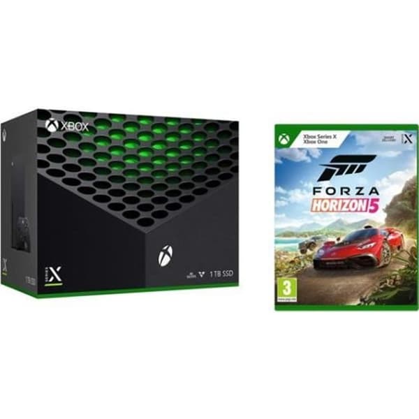 Paket Xbox Series X - Microsoft - Forza Horizon 5 - 1 TB lagring - 4K Ultra HD - Bluetooth-kontroll- USED